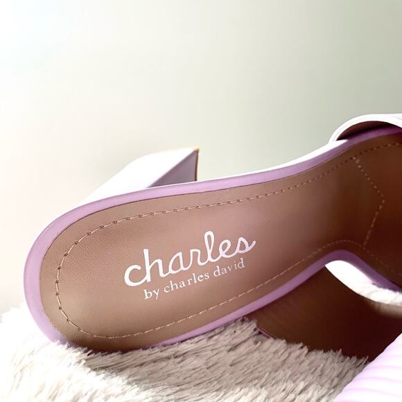 CHARLES BY CHARLES DAVID lilac sandal heels NEW - Picture 8 of 9